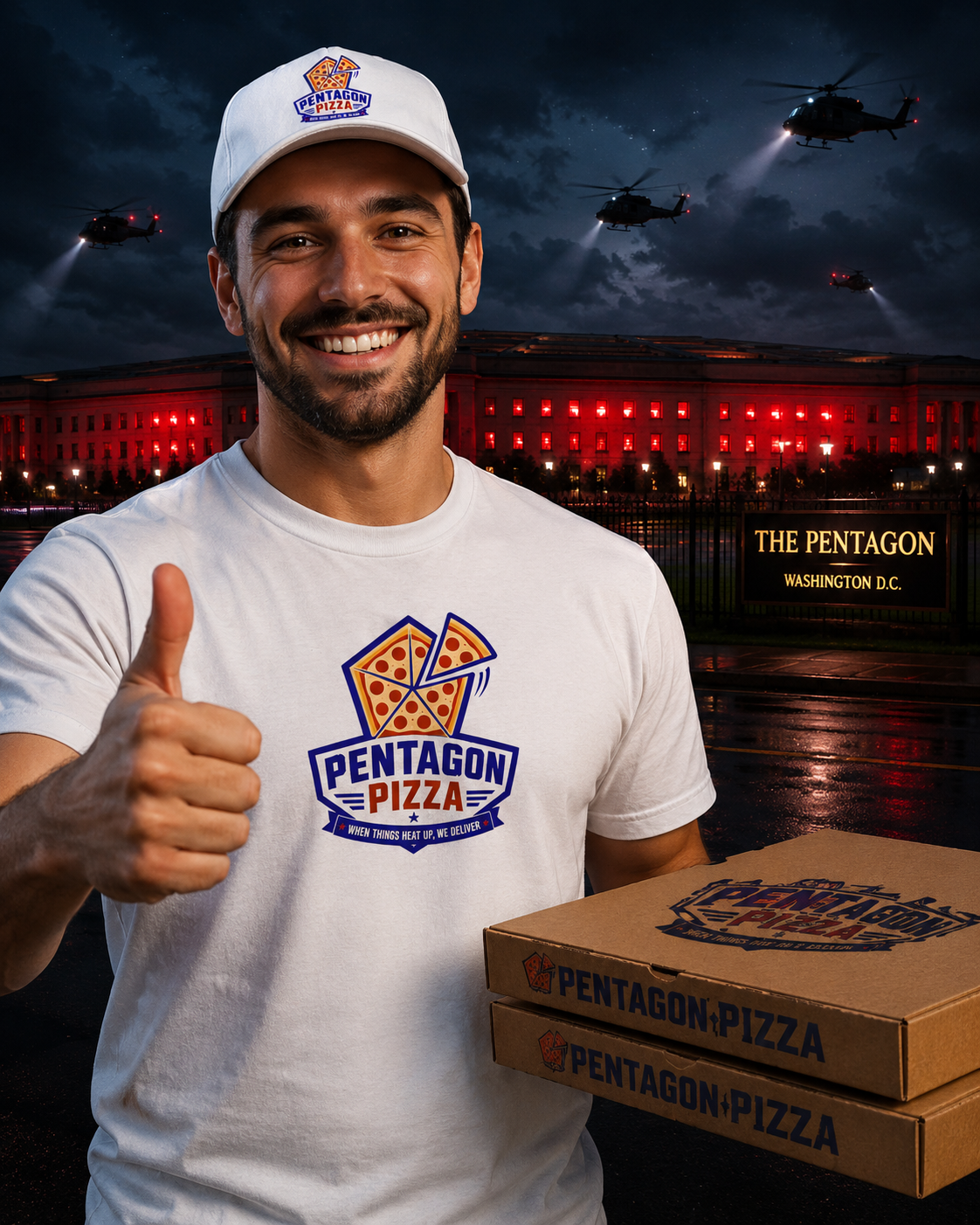 Pentagon Pizza - T-Shirt