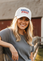 America First - Patriotic Dad hat