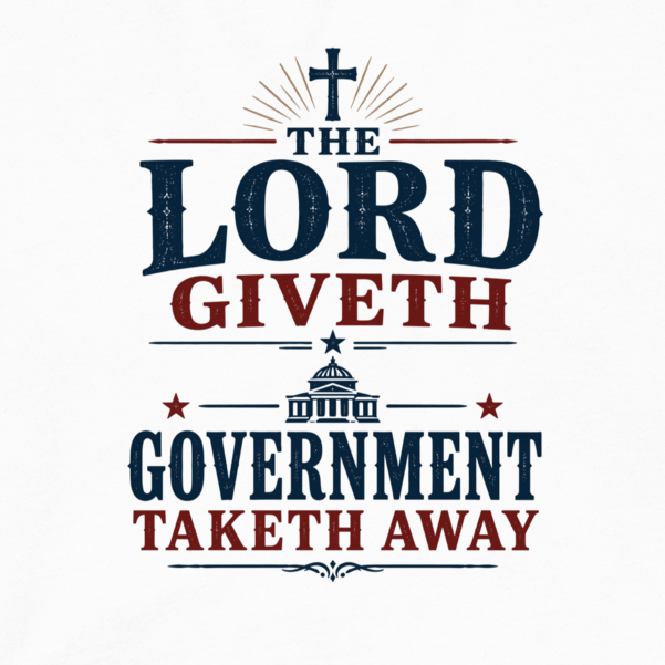 Lord Giveth and Govt. Taketh Away - T-Shirt